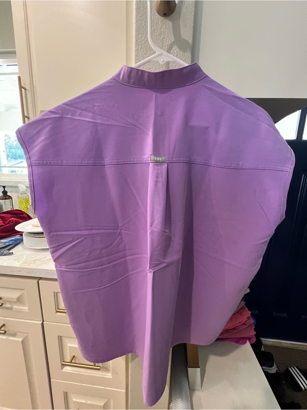 Figs Lavender Cap-Sleeve Tunic